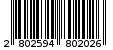 Γραμμωτός κωδικός 2802594802026