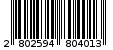 Γραμμωτός κωδικός 2802594804013