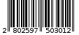 Γραμμωτός κωδικός 2802597503012