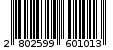 Γραμμωτός κωδικός 2802599601013