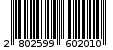 Γραμμωτός κωδικός 2802599602010