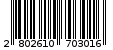 Γραμμωτός κωδικός 2802610703016