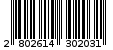 Γραμμωτός κωδικός 2802614302031