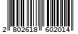 Γραμμωτός κωδικός 2802618602014