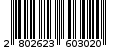 Γραμμωτός κωδικός 2802623603020