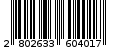 Γραμμωτός κωδικός 2802633604017