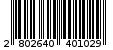 Γραμμωτός κωδικός 2802640401029