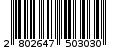 Γραμμωτός κωδικός 2802647503030