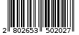 Γραμμωτός κωδικός 2802653502027