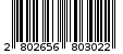 Γραμμωτός κωδικός 2802656803022