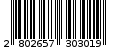 Γραμμωτός κωδικός 2802657303019