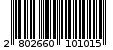 Γραμμωτός κωδικός 2802660101015