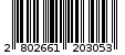 Γραμμωτός κωδικός 2802661203053