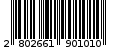 Γραμμωτός κωδικός 2802661901010