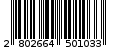 Γραμμωτός κωδικός 2802664501033