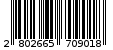 Γραμμωτός κωδικός 2802665709018