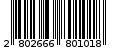 Γραμμωτός κωδικός 2802666801018