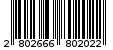 Γραμμωτός κωδικός 2802666802022