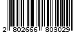 Γραμμωτός κωδικός 2802666803029