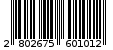 Γραμμωτός κωδικός 2802675601012