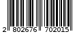 Γραμμωτός κωδικός 2802676702015
