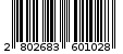 Γραμμωτός κωδικός 2802683601028