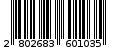 Γραμμωτός κωδικός 2802683601035