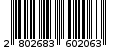Γραμμωτός κωδικός 2802683602063