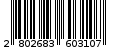 Γραμμωτός κωδικός 2802683603107