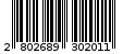 Γραμμωτός κωδικός 2802689302011