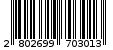 Γραμμωτός κωδικός 2802699703013