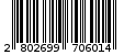 Γραμμωτός κωδικός 2802699706014