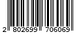 Γραμμωτός κωδικός 2802699706069