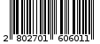 Γραμμωτός κωδικός 2802701606011