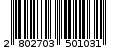 Γραμμωτός κωδικός 2802703501031