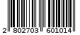 Γραμμωτός κωδικός 2802703601014