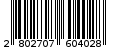 Γραμμωτός κωδικός 2802707604028