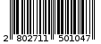 Γραμμωτός κωδικός 2802711501047