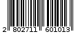 Γραμμωτός κωδικός 2802711601013