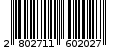 Γραμμωτός κωδικός 2802711602027