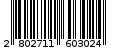 Γραμμωτός κωδικός 2802711603024
