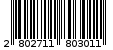 Γραμμωτός κωδικός 2802711803011