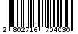 Γραμμωτός κωδικός 2802716704030