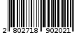 Γραμμωτός κωδικός 2802718902021