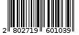 Γραμμωτός κωδικός 2802719601039
