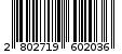 Γραμμωτός κωδικός 2802719602036