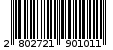 Γραμμωτός κωδικός 2802721901011