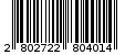 Γραμμωτός κωδικός 2802722804014
