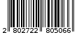 Γραμμωτός κωδικός 2802722805066