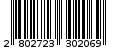 Γραμμωτός κωδικός 2802723302069